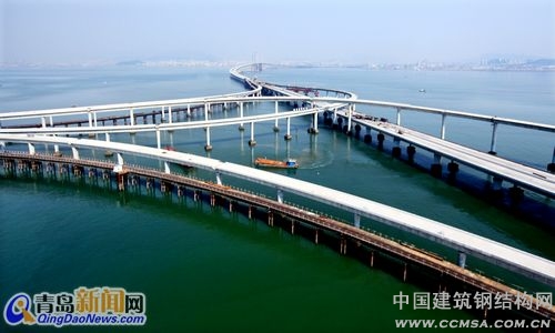 海灣大橋?qū)?ldquo;青島、紅島、黃島”串聯(lián)起宏偉大青島